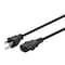 Monoprice Power Cord - NEMA 5-15P to IEC 60320 C13_ 18AWG_ 10A/1250W_ 3-Prong_ B 24195 - alternate 1